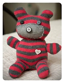11. Add any little embellishments to give him some character. Viola! a new little friend! :)
