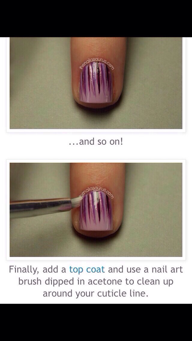 Water Fall Nails Diy