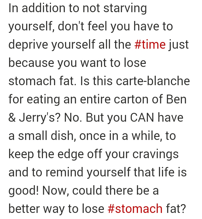 50 Ways To Lose Stomach Fat Fast! Part 1