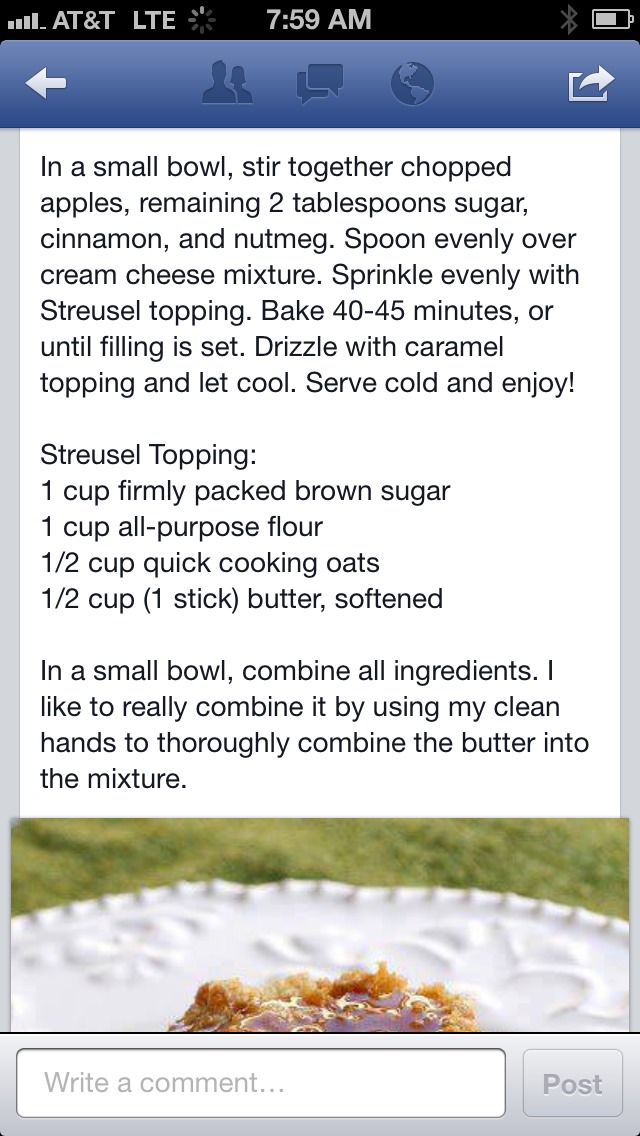 Carmel Apple Cheesecake Bar