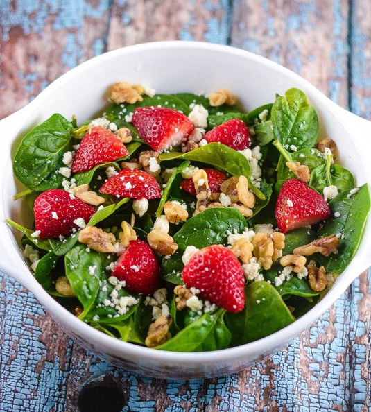 9. Champagne Vinaigrette
Pour this champagne vinaigrette over a spinach strawberry salad, and you’ve got yourself the best damn salad in the land.