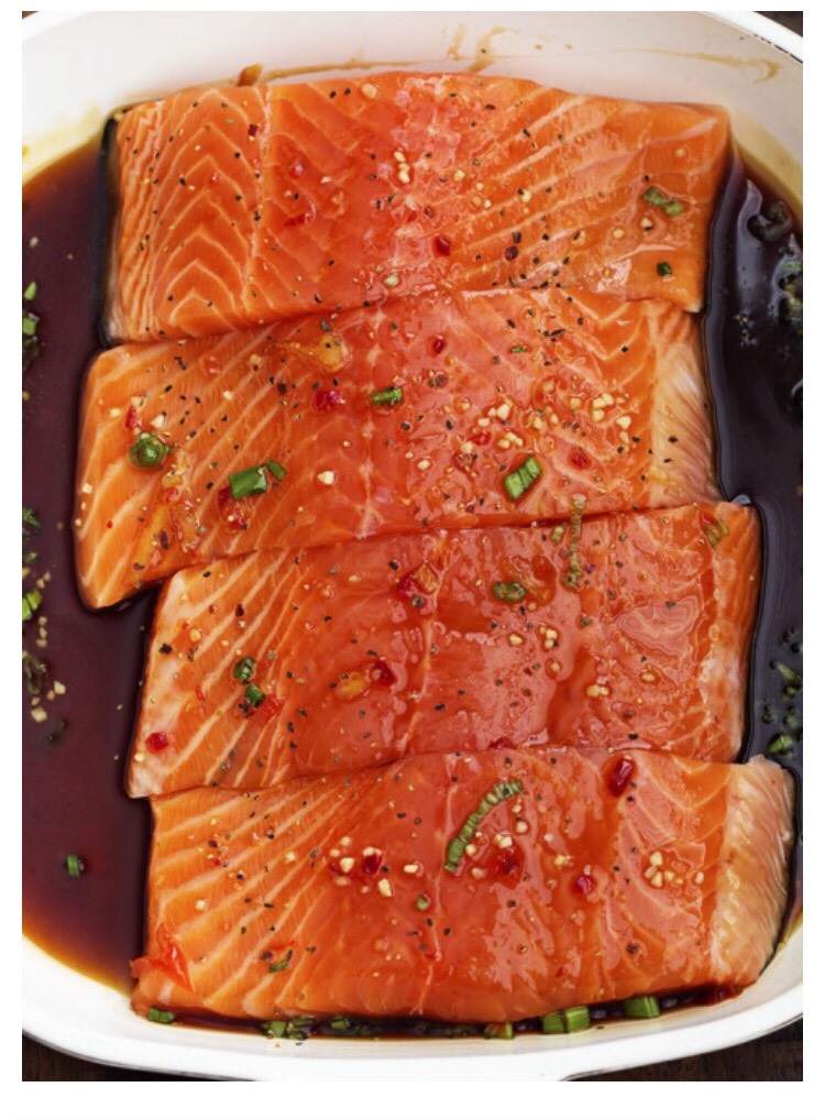 Sweet Chili Garlic Glazed Salmon!!
