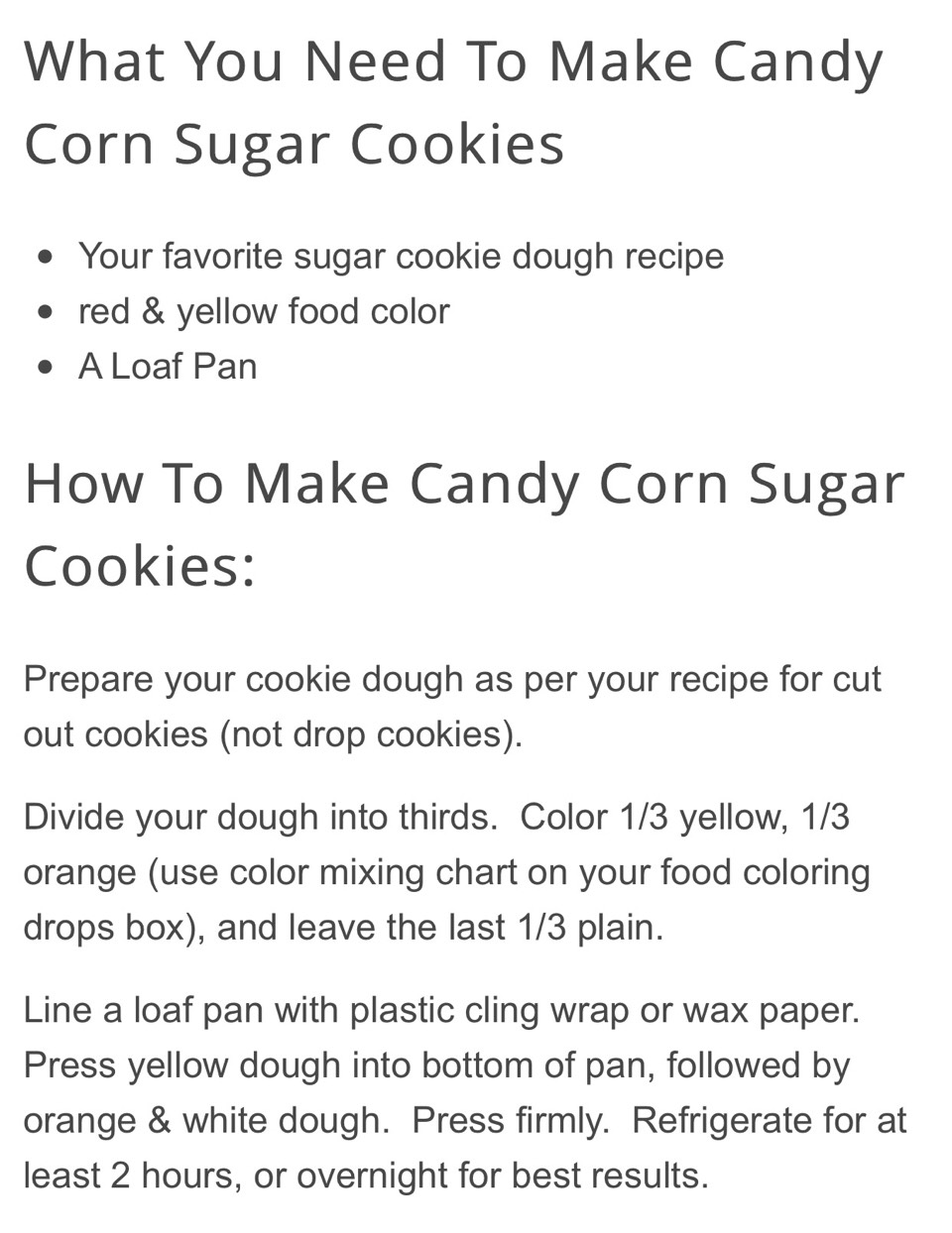 Candy Corn Sugar Cookies. 😘