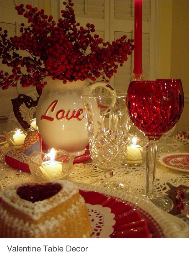 Valentines Table Decor
