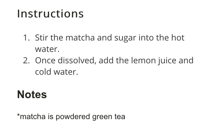 💚Green Tea Limeade & Green Tea Lemonade💛