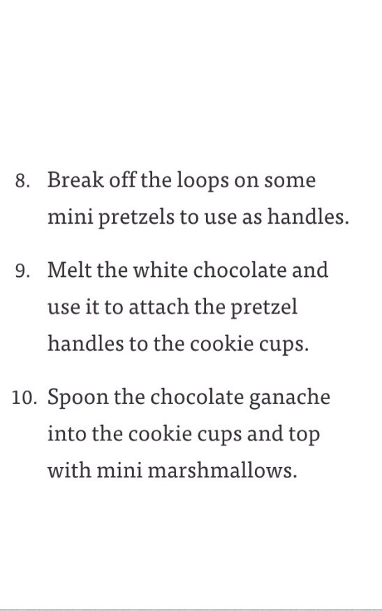 Hot Chocolate Cookie Cups