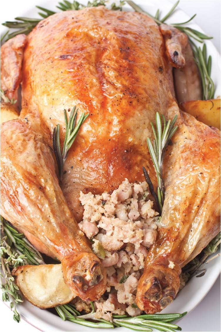 Don't stuff your turkey with your stuffing. Juice from the raw turkey can seep into the stuffing, and your turkey may not cook right
