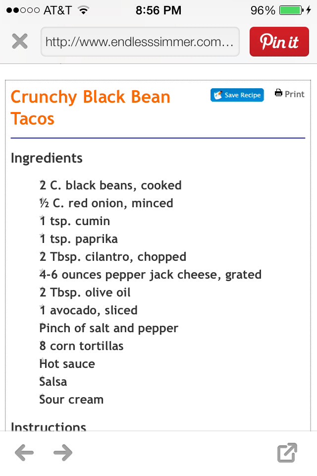 Crispy Black Bean Tacos