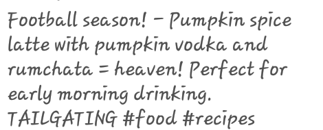 Alcoholic Pumpkin Lattee!