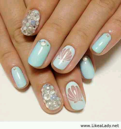 🌟Mermaid themed Nail art inspiration 🌟