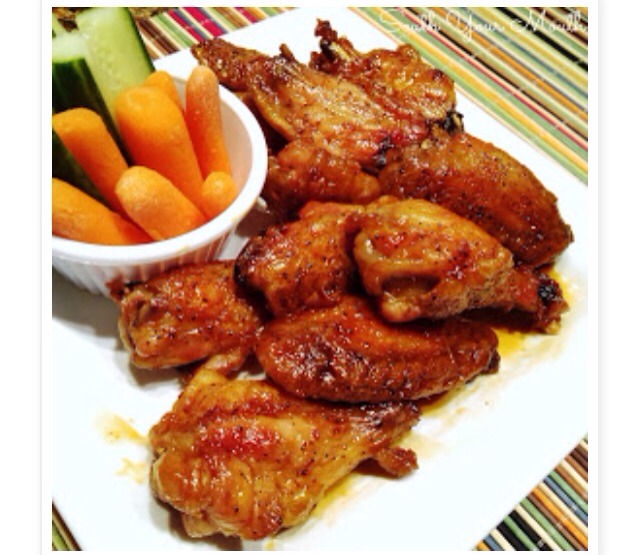 Crispy Baked Chicken Wings With Sweet Asian Hot Wing Sauce