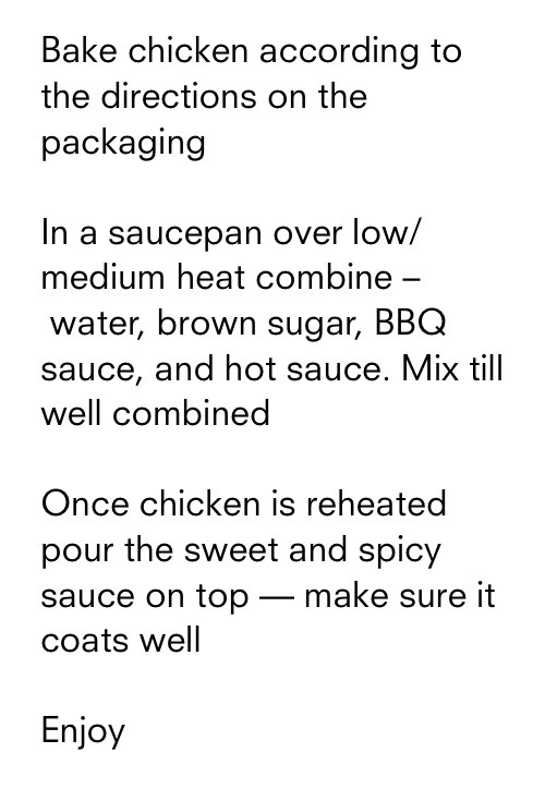 Sweet & Spicy Chicken!!!!
