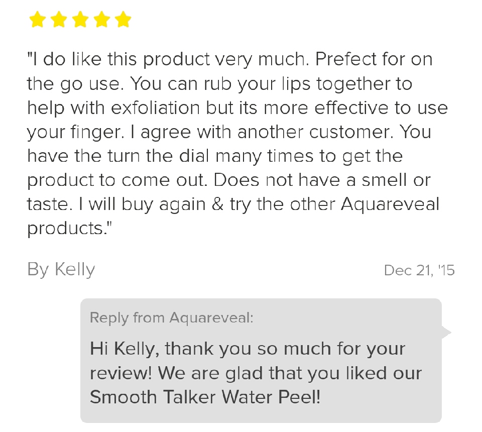 Don't Kiss With Chapped Lips! Have Silky Smooth lips with Aqua Reveal, it's SERIOUSLY the best!!