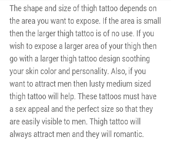 Sexy Thigh Tattoos And Designs For Women! 
