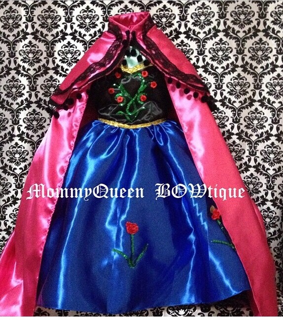 Princess Anna inspired gown from the movie FROZEN