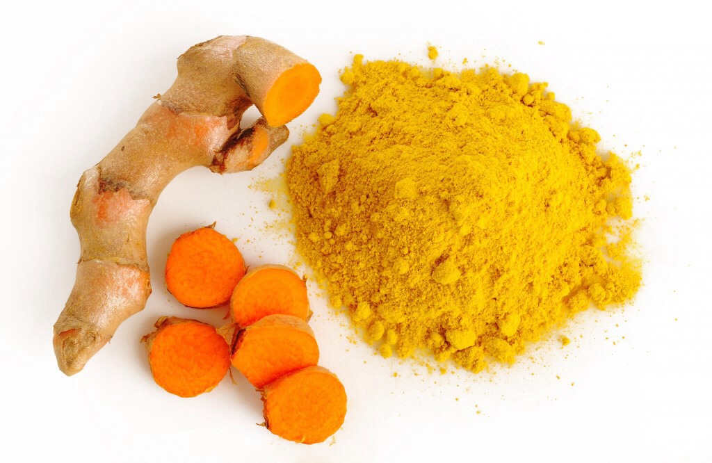 2. Pour 1 cup of water in a bowl and mix with turmeric. Combine it thoroughly. You can add more water or turmeric depending on the shade you want.

3. Place on container and use it as you would a food coloring.