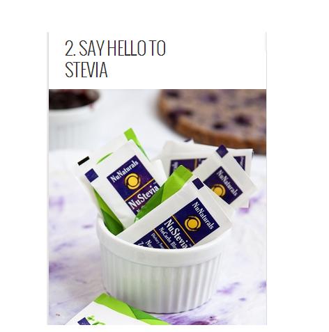 Use stevia to sweeten your shakes instead of sugary ingredients. The vanilla and chocolate flavored liquid stevia varieties are fantastic and all you need are 2-3 full drops per recipe. Stevia has zero calories, fat, gluten, or sugar and it's 100% vegan.