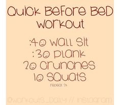 Before Bed Workout💪🏼😴