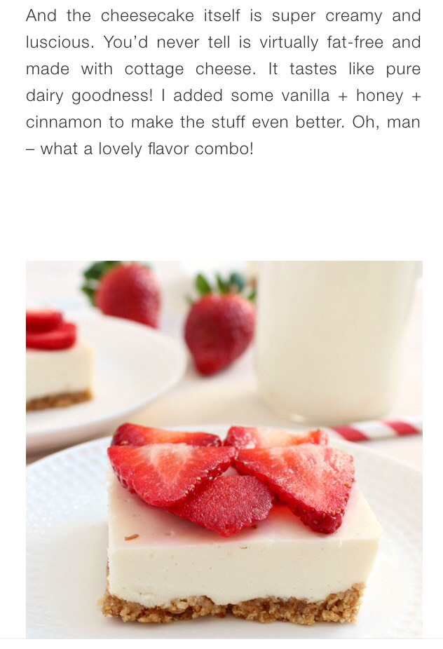 Clean Eating Strawberry Cheesecake Bars 🍰