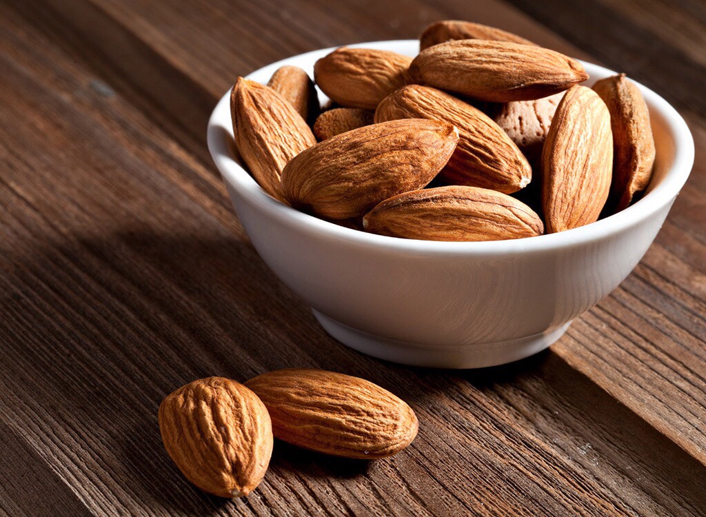 almonds help a person in burning away belly fat as well as preventing heart disease