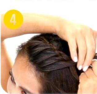 Cute French Braid Messy Side Bun