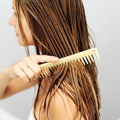 Take care of wet hair