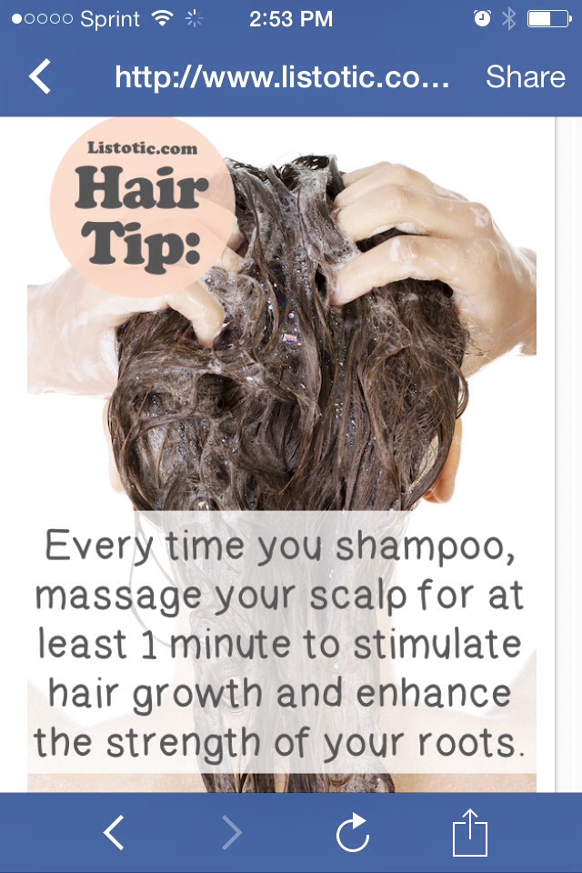 if you’re growing your hair out, try to do this every day! Why not? It feels great! Did you know that the increased blood flow to your scalp from a massage can also put you in a better mood, reduce stress, and relieve pain by improving circulation?