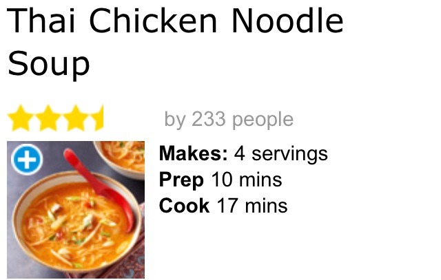 Thai Chicken Noodle Soup Recipe