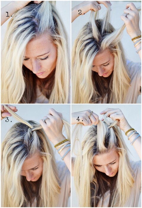 Half Upside French Braid Hairstyle. Step By Step. 😍