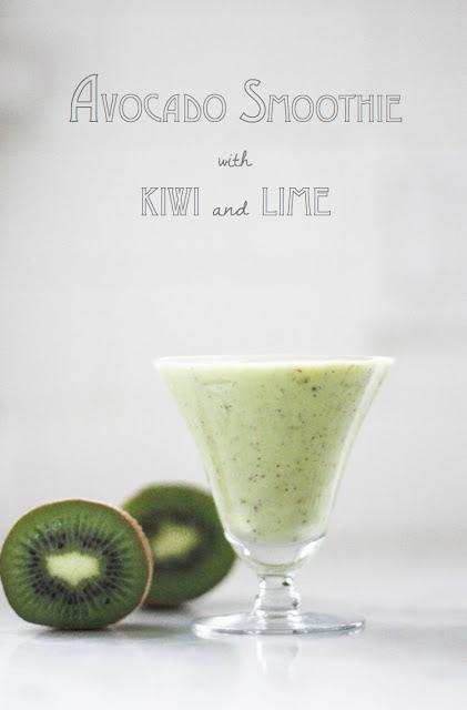 15. Avocado Smoothie with Kiwi and Lime