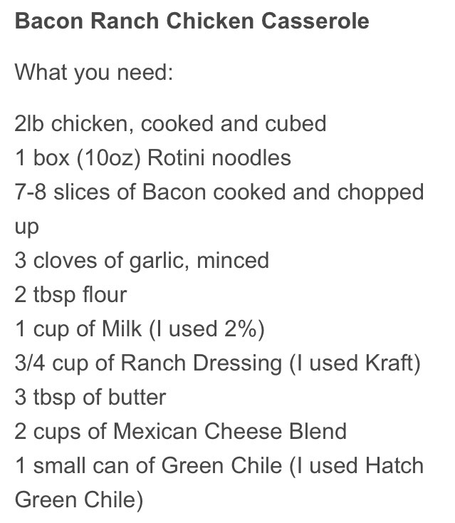 Bacon Ranch Chicken Casserole Recipe 😍