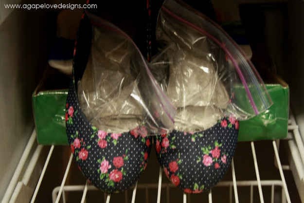 Stretch out too tight shoes by putting a bag full of water in the shoe and leaving it in the freezer over night!