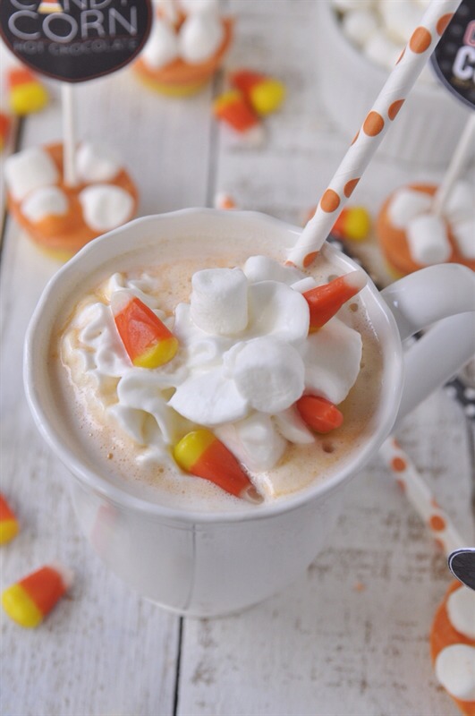 💛Candy Corn Hot Chocolate On A Stick💛