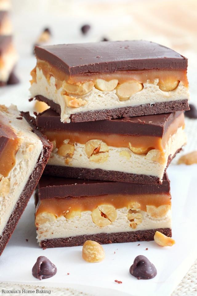 Homemade Snickers Bar