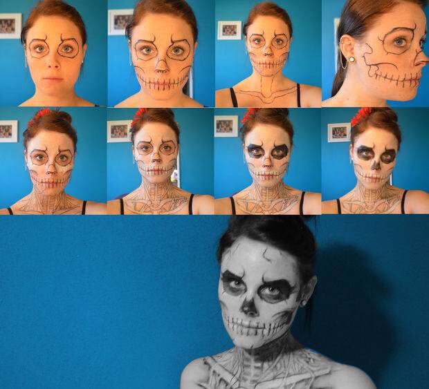 Horrifying Makeup Tutorials For Halloween Costume