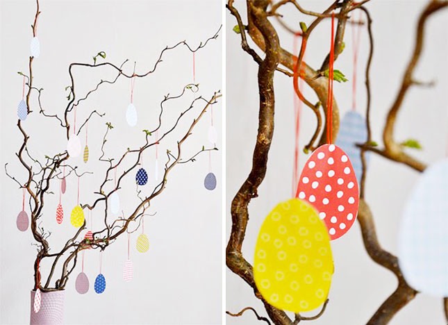 8. Free Printable Eggs: You need to set the scene, but you also need to make it easy on yourself. Take advantage of this free printable and hang these little eggs in trees as straight-up decor or use them as markers for egg goldmines. (via Anmutig)