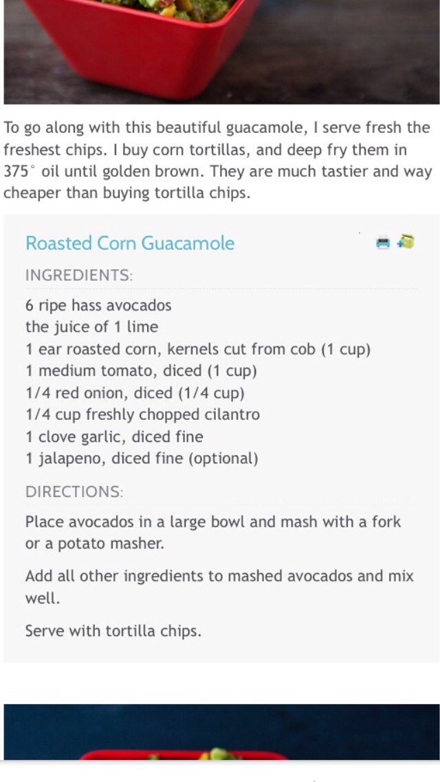 Roasted Corn Guacamole