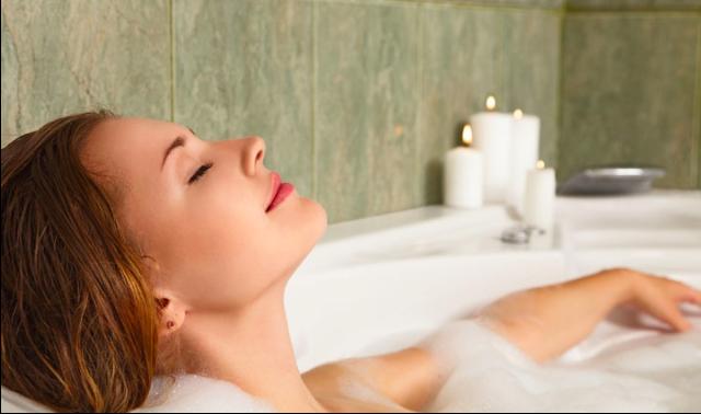 10. Soak
Making Epsom salt body-soaks a regular part of your routine can help keep you feeling rejuvenated and your skin hydrated and healthy. Add two cups of Epsom salt to a bathtub of hot water and soak for at least 12 minutes. Treat yourself to a soak three times weekly for best results.