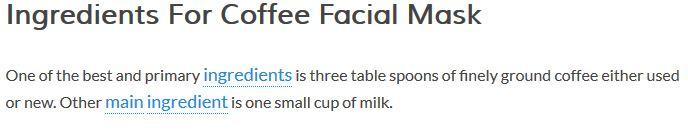 Magical Coffee Face Mask