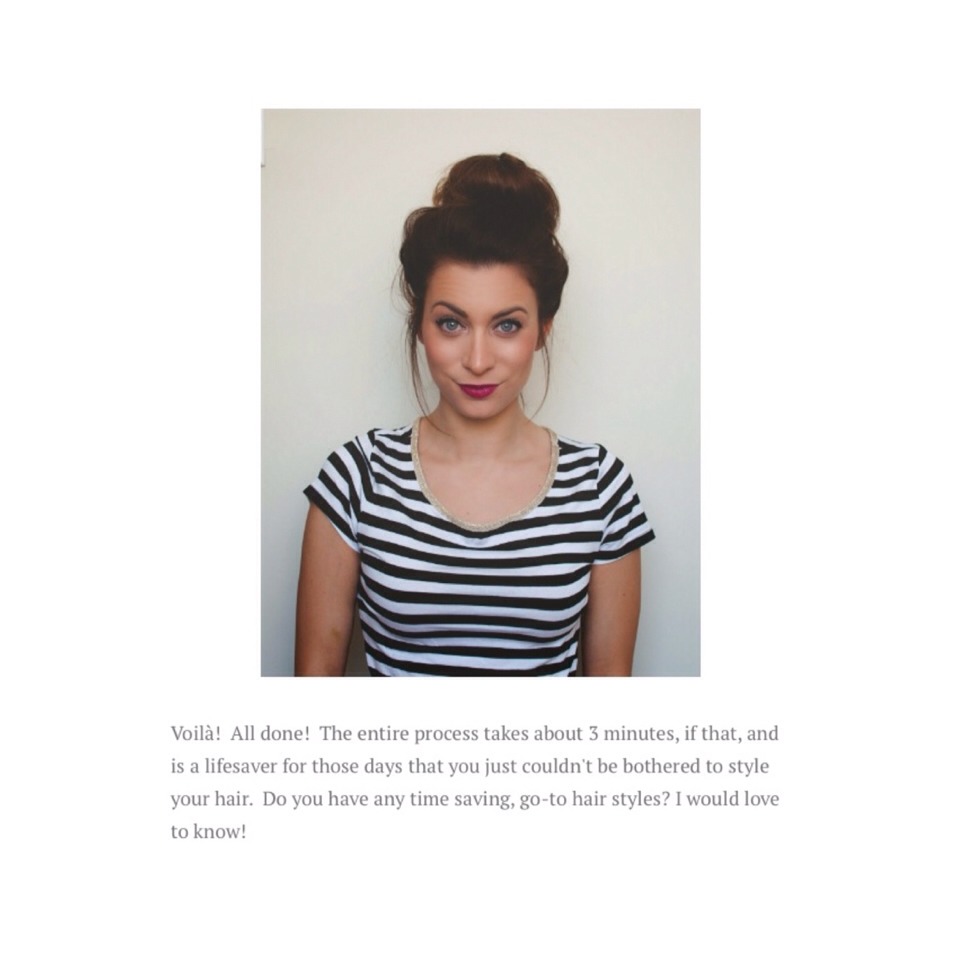 Perfect Bun In 3 Minutes!💜
