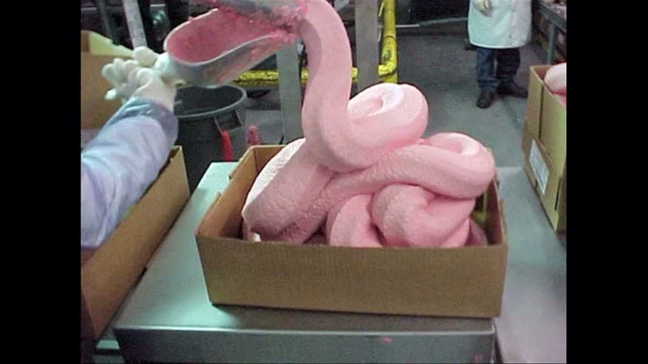 Pink slime used in the food industry is lean finely textured beef and boneless lean beef trimmings. 

The product was originally for dog food before it was approved for human consumption. 

Now it's in your fast food burgers