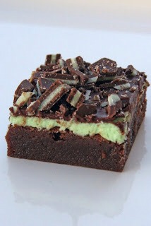 For a cool brownie treat, make brownies as directed. Melt Andes mints in double broiler and pour over warm brownies. Let set for a wonderful minty frosting. 