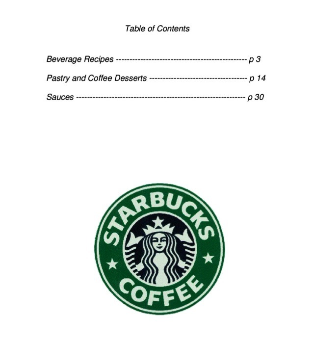 ๐โ๏ธโ๏ธ๐ฑI Found The ENTIRE Srarbucks Menu 32 Pages Of Recipes From Drinks, Breads, Scones Etc.โจ๐๐โ