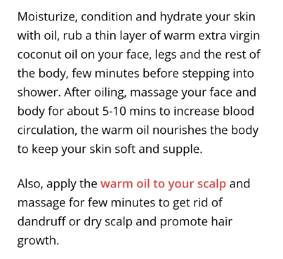 Oil therapy
