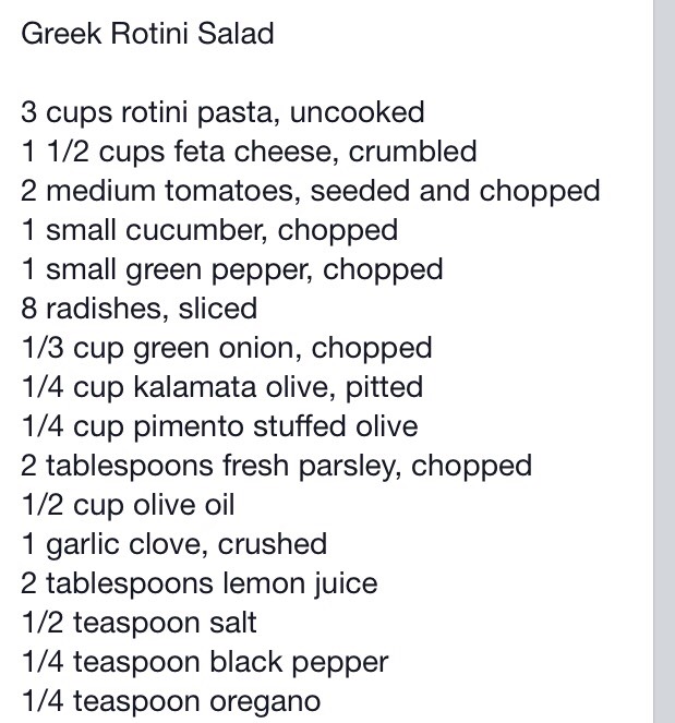 Greek Rotini Salad