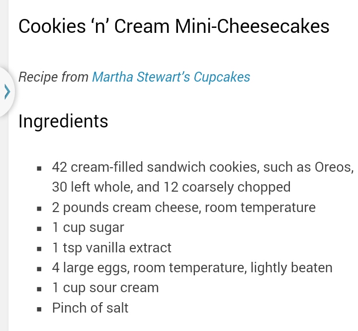 Cookies And Cream Mini Cheesecakes!