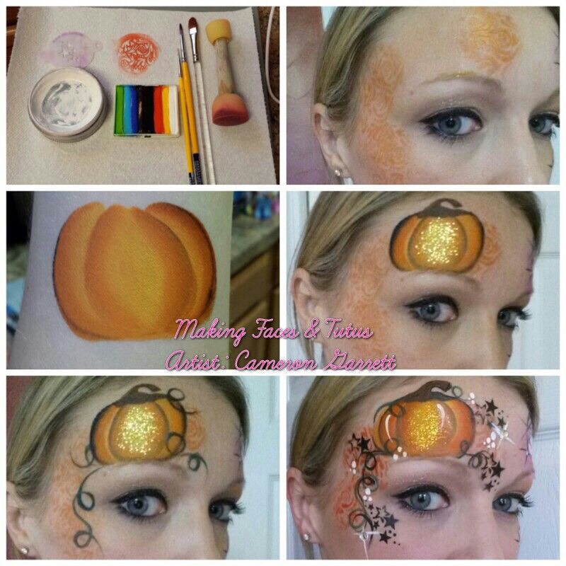 Face And Body Paint: Forehead And Sides. 