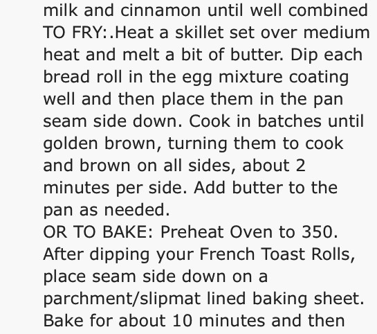 ✨💞Stuffed Cinnamon                            Toast Rolls   💞✨