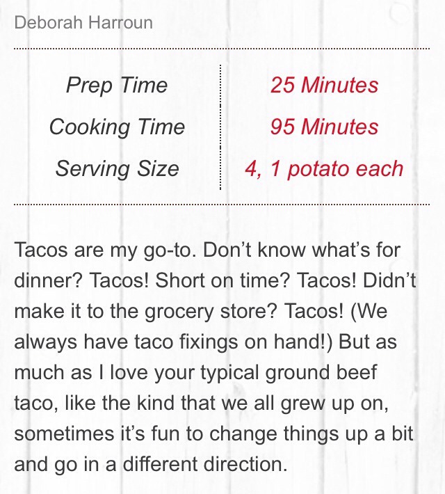 🍴Taco Stuffed Potatoes!🍴