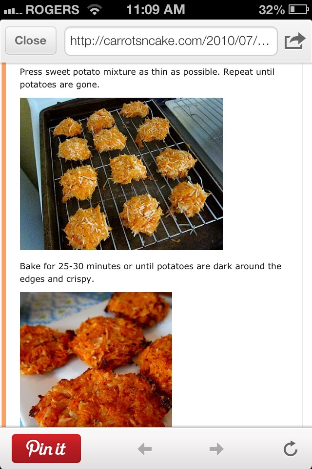 Cheesy Sweet Potato Crisps!